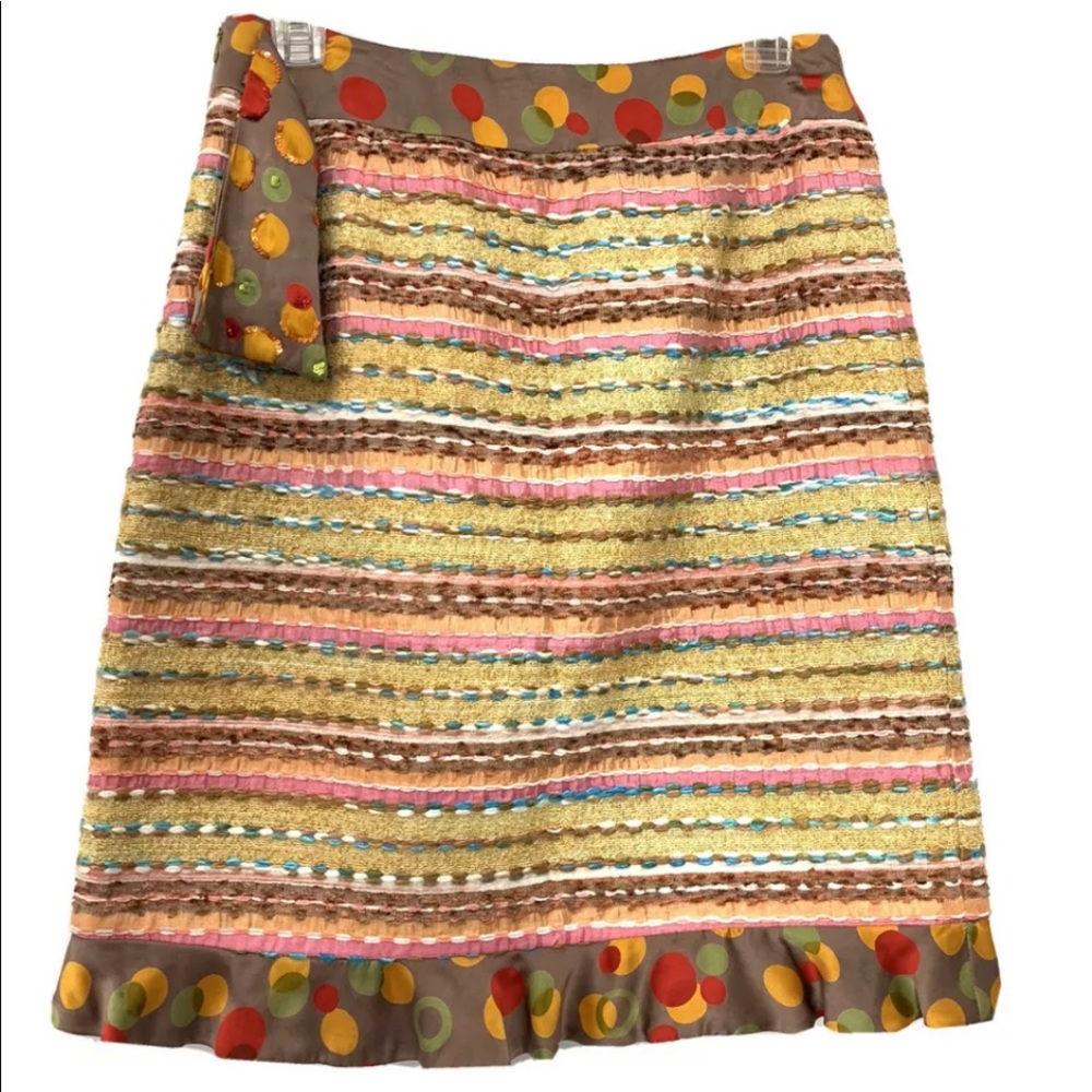 Sara Jane 4 silk Ruffle Pencil Skirt